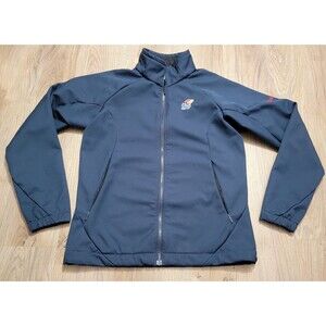 Women's Kansas Jayhawks Columbia Jacket Rain Full Zip Blue Size Medium
